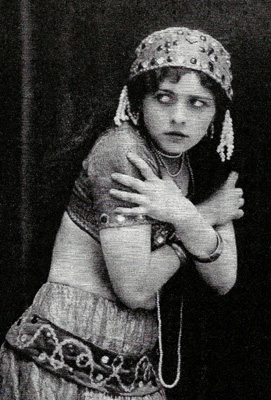 Young Pola Negri in the Polish stage production of Sumurun.