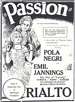 Pola Negri newspaper clipping
