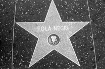 Pola Negri Walk of Fame star