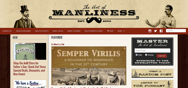 e Art of Manliness Blog