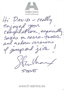 Endorsement from Steve Mackay of The Stooges