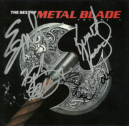 The Best of Meatl Blade Vol. 1 CD, autographed